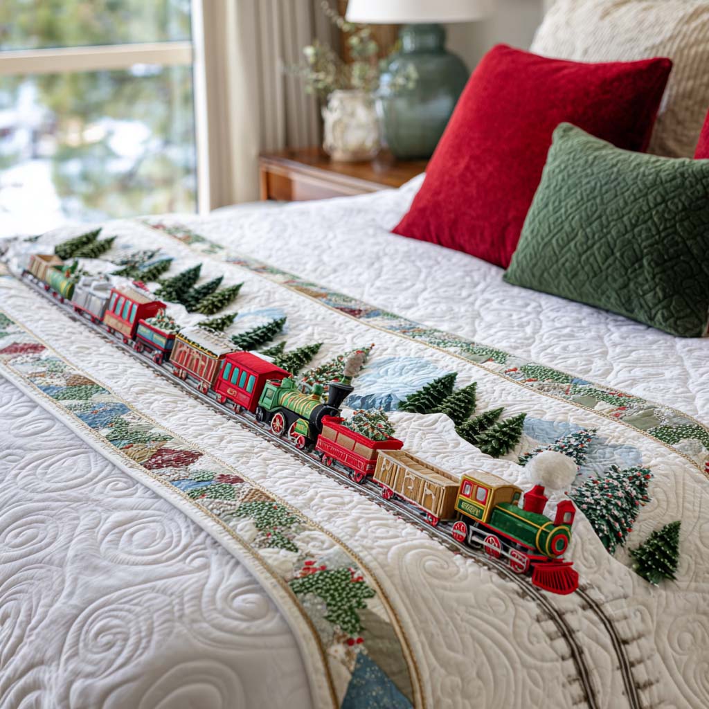 Couverture de Lit Matelassée de Noël