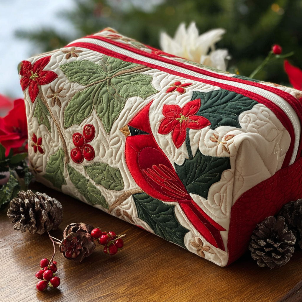 Trousse de Maquillage Matelassée Holly Cardinal