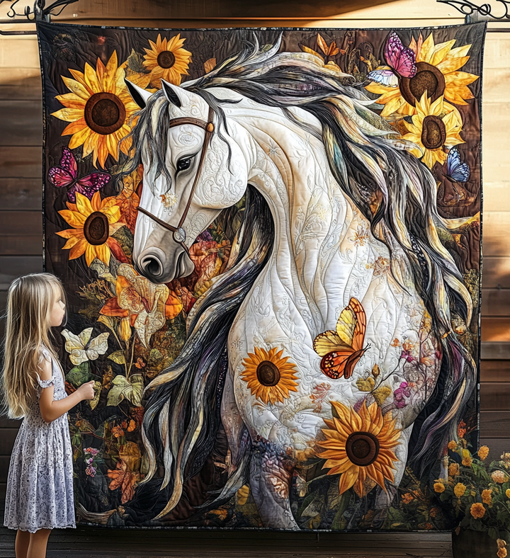Art mural matelassé Murmures du Cheval NCU0DV844
