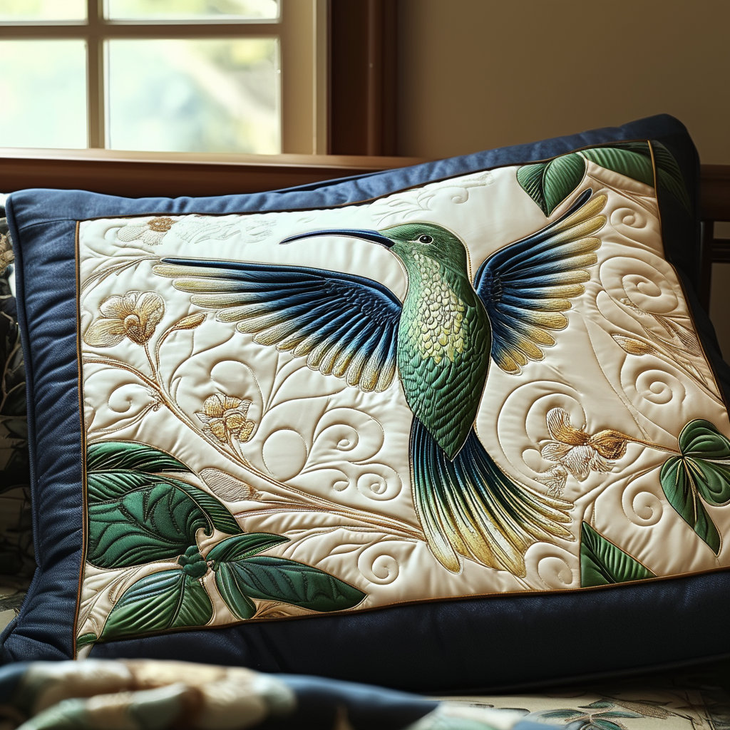 Housse de Coussin Matelassée Hummingbird Haven NCU0DV5745