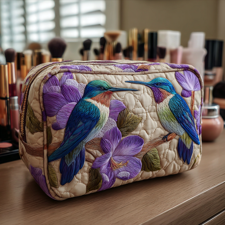 Trousse de Maquillage Matelassée Hummingbird Bliss