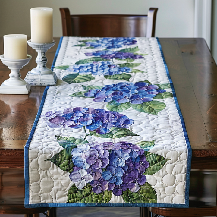 Nappe Quiltée Fleurs d'Hortensia NCU0DV2135