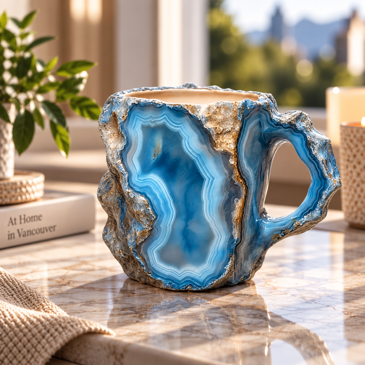 Tasses à café en minéraux infusés de cristal