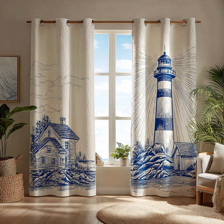 Rideaux Matelassés Indigo Lighthouse NCU0HH1773