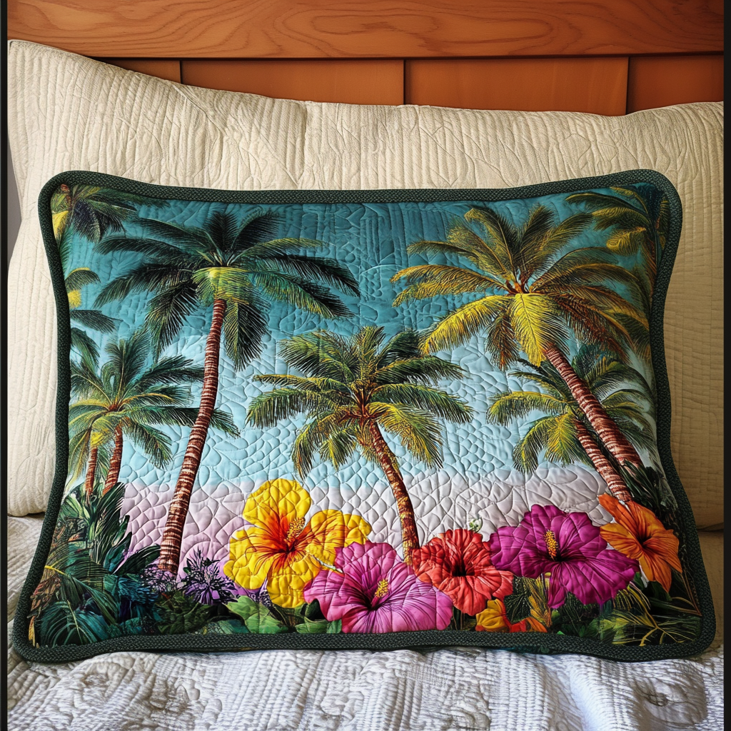 Housse de Coussin Matelassée Island Bloom NCU0NT7271