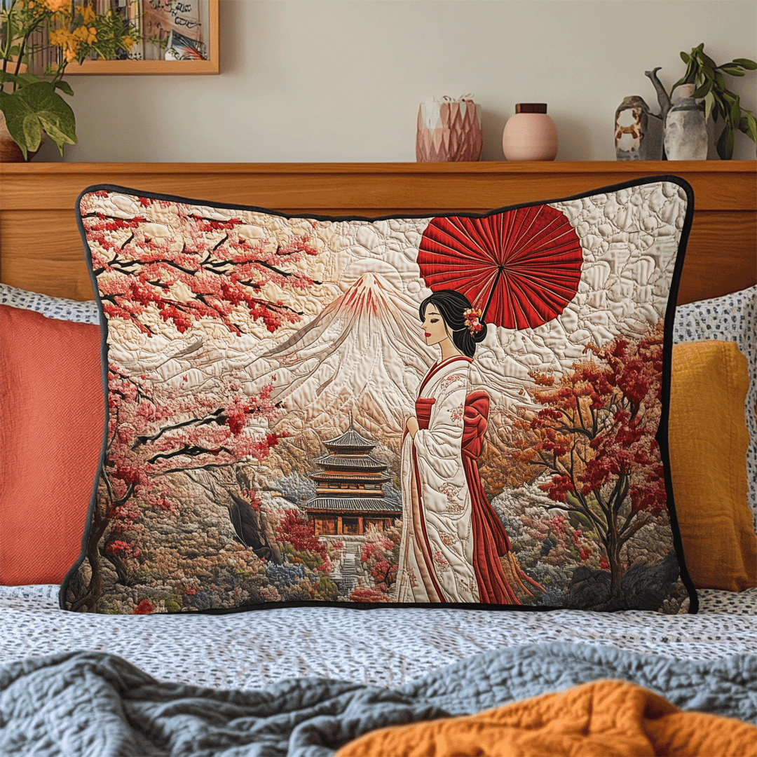 Housse de Coussin Matelassée Geisha Japonaise NCU0DV6606