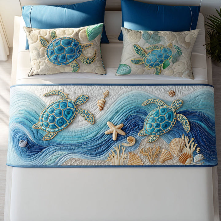 Couverture de Lit Matelassée Tortue