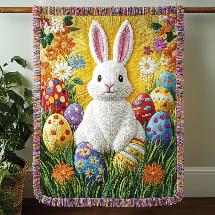 Couverture Tissée Joyeuse Lapin NCU0VH3434