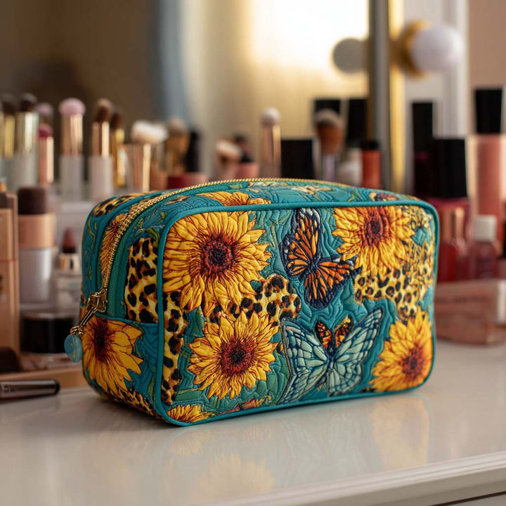 Trousse de Maquillage Matelassée Joyeuse Pétales