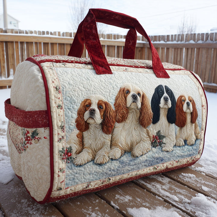 Sac de voyage matelassé Joyful Spaniel