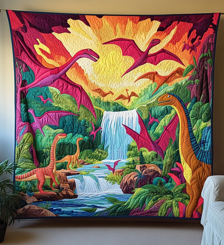 Art mural matelassé Jungle Jurassique NCU0DV823