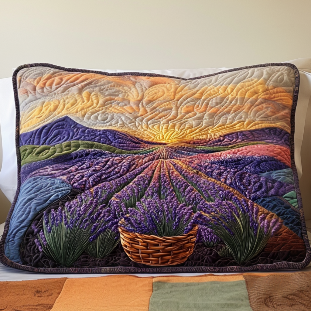 Housse de Coussin Matelassée Lavande Lune Montante NCU0NT7525