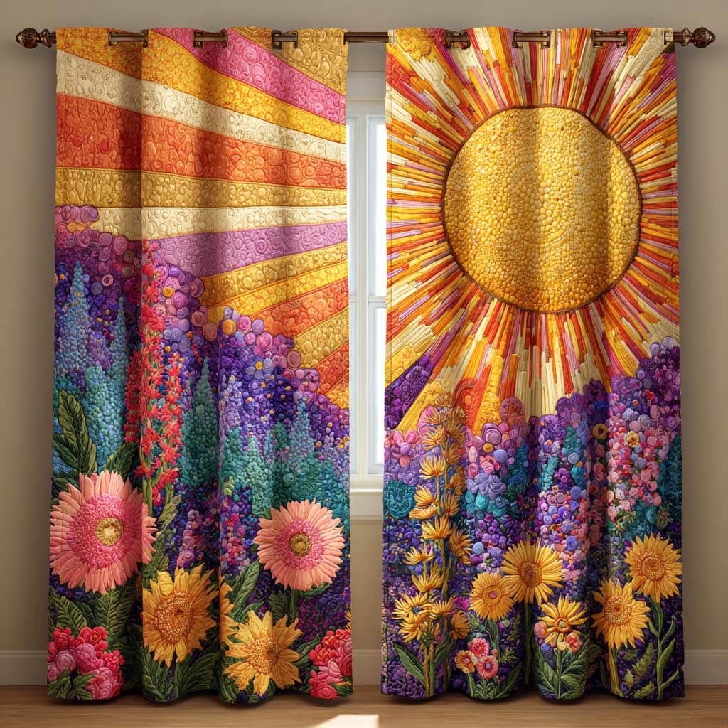 Rideaux Matelassés Lavande Sunrise Glow NCU0XD2051