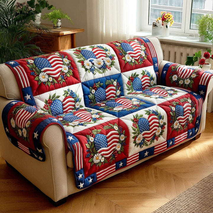 Housse de canapé matelassée Liberty Bloom