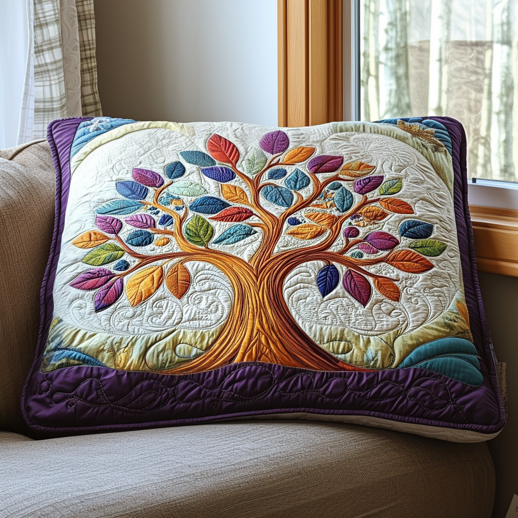 Housse de Coussin Matelassée Life Circle NCU0DV6290