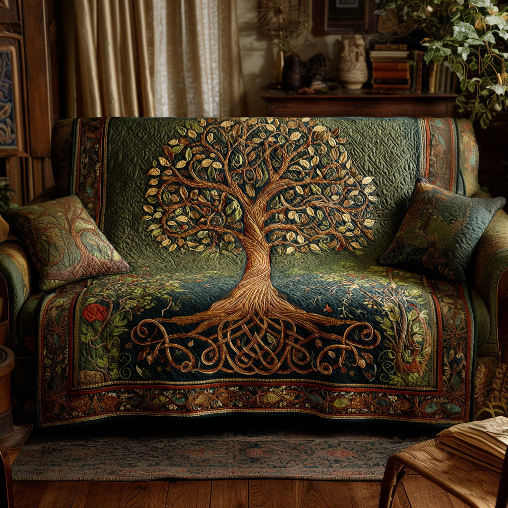 Housse de canapé matelassée Arbre de Vie