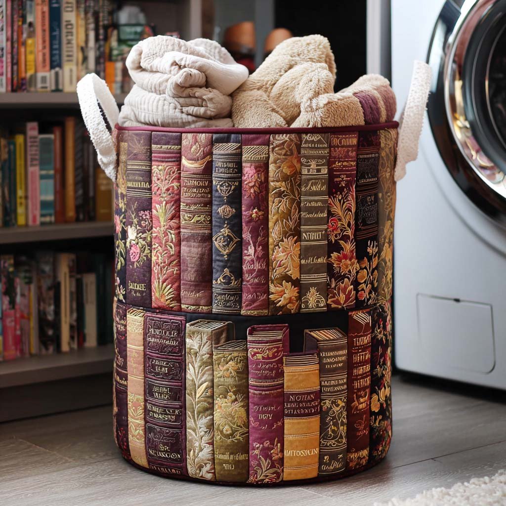 Panier à linge matelassé Littéraire NCU0NNT1125