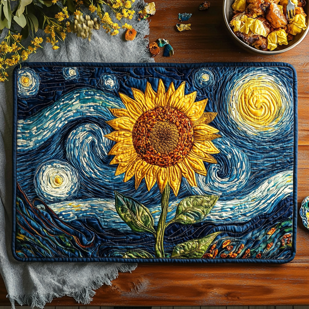 Nappe Quiltée de Tournesols Adorables NCU0VL404