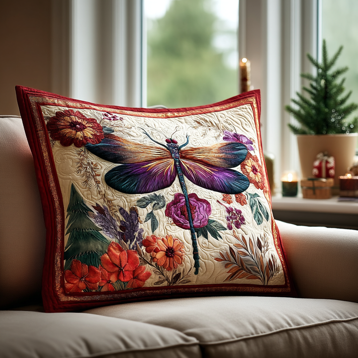 Housse de Coussin Matelassée Libellule Magique NCU0DK10732