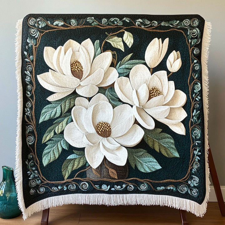Couverture en Tissé Magnolia Embrace