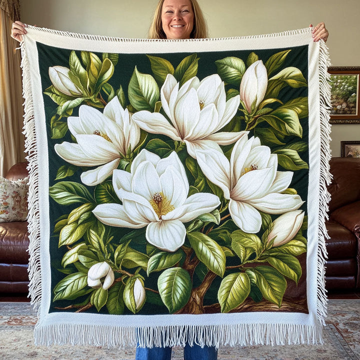 Couverture Tissée Magnolia Meadow