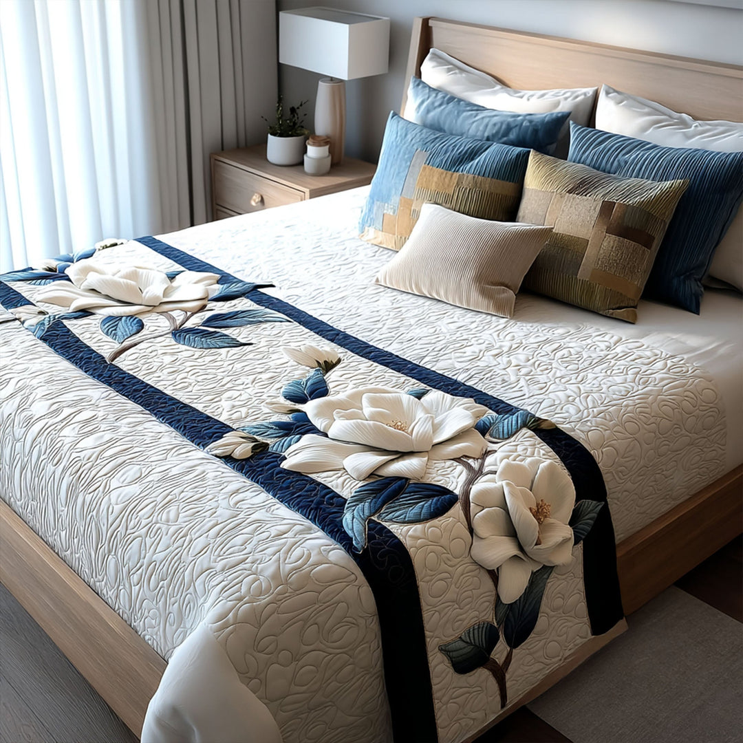 Couverture de lit matelassée Magnolia Tranquil