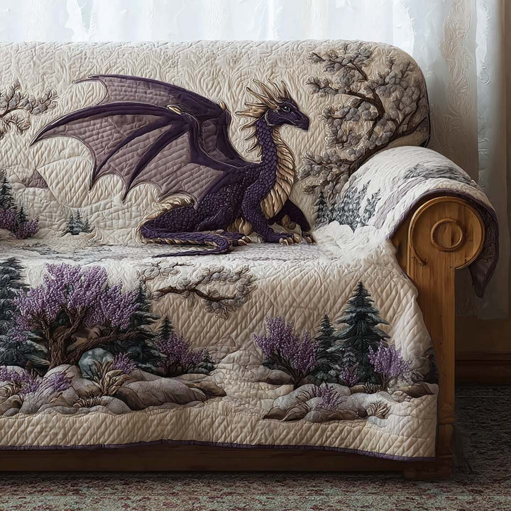 Housse de canapé matelassée Majestueuse Dragon