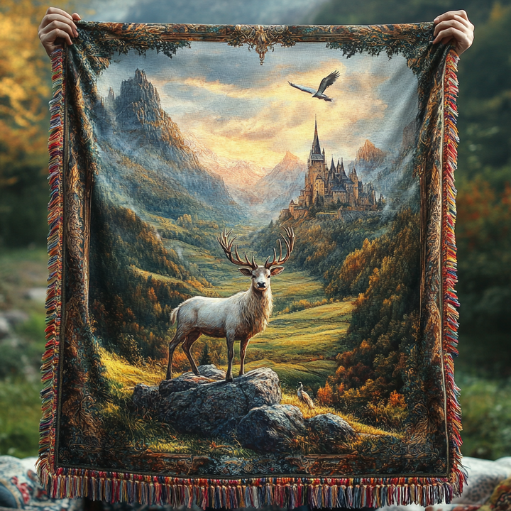 Couverture tissée Majestic Peaks