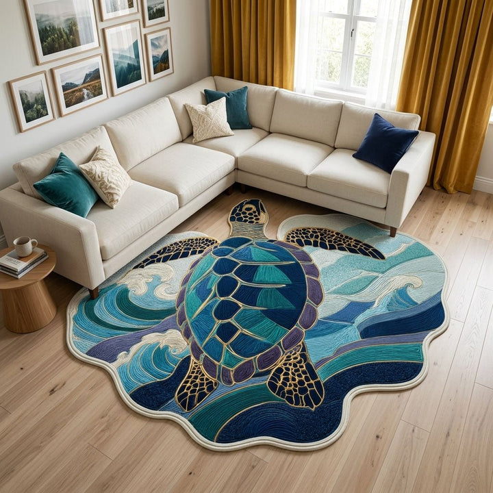 Tapis en forme personnalisée Marine Bliss NCU0DK12301