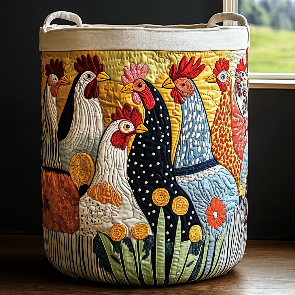 Panier à linge matelassé Meadow Chicken NCU0DDK1020