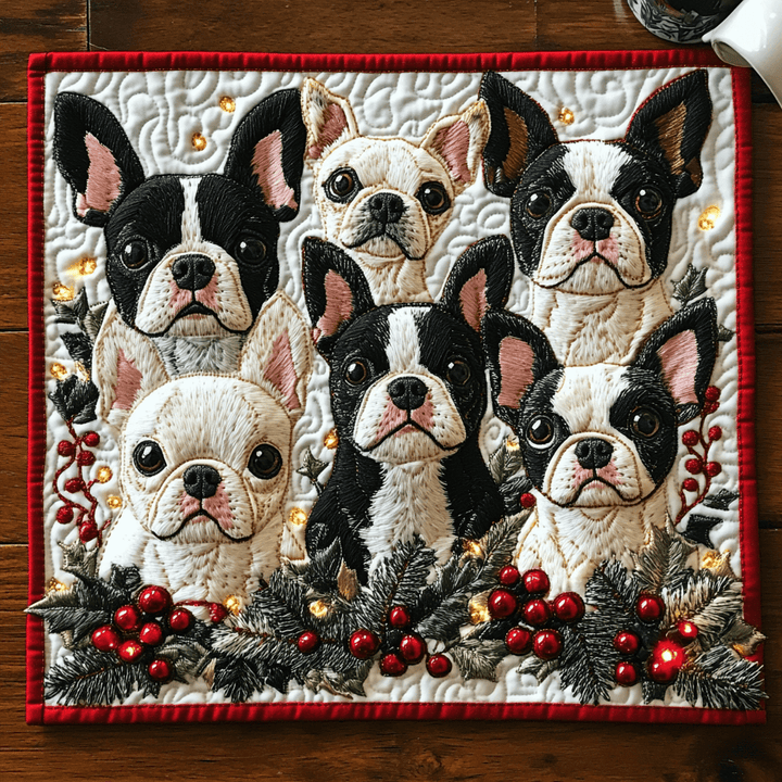Nappe Matelassée Magique Joyeux Boston Terrier NCU0DV2140