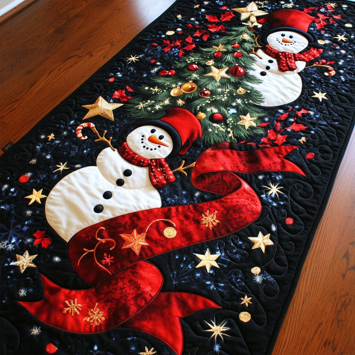 Nappe Quiltée Flocons de Neige Joyeux NCU0PT1400