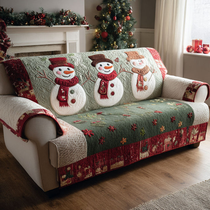 Housse de canapé matelassée Merry Frost