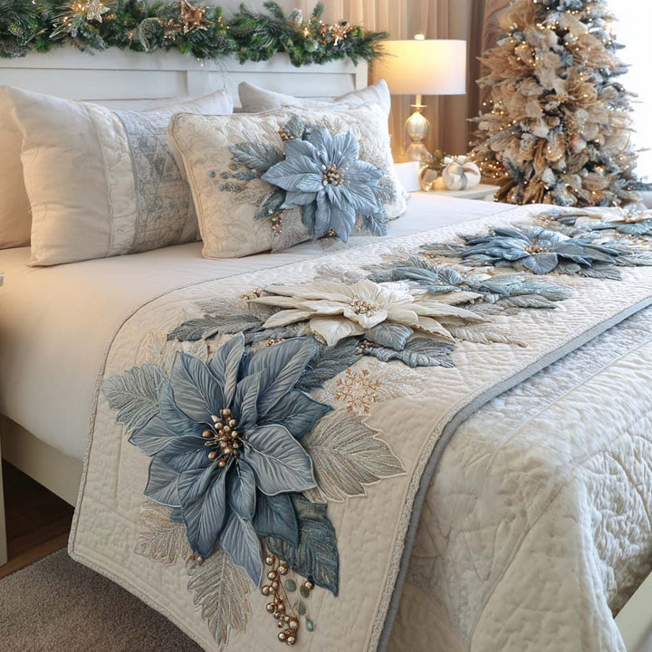 Couverture de lit matelassée Midnight Bloom