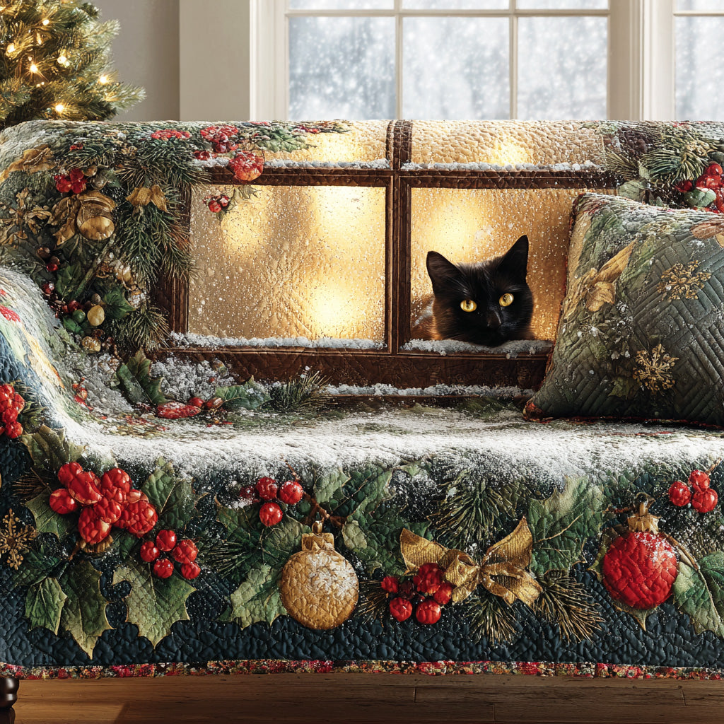 Housse de canapé matelassée Midnight Noel