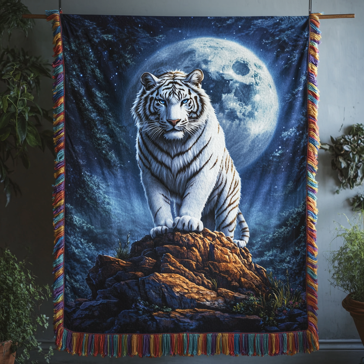 Couverture en Tissé Tigre au Clair de Lune NCU0DV3900
