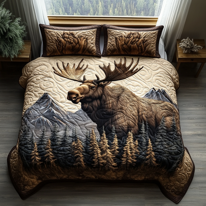 Ensemble de literie matelassé 3 pièces Moose