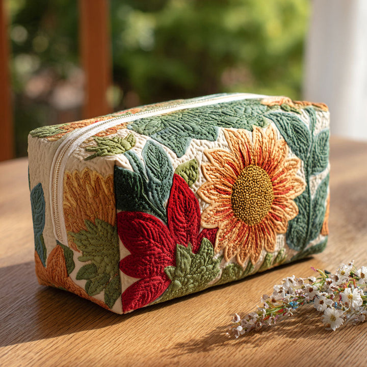 Trousse de Maquillage Matelassée Morning Bloom