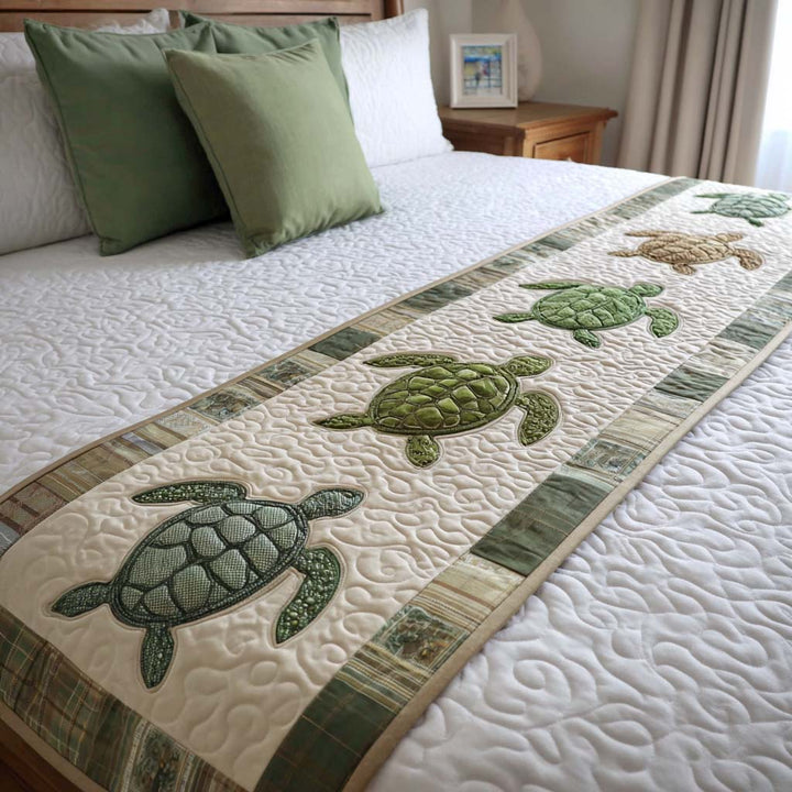Couverture de lit matelassée en mosaïque