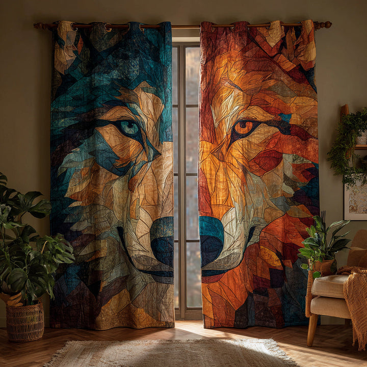 Rideaux Matelassés Vision de Loup Mosaïque NCU0HH1593
