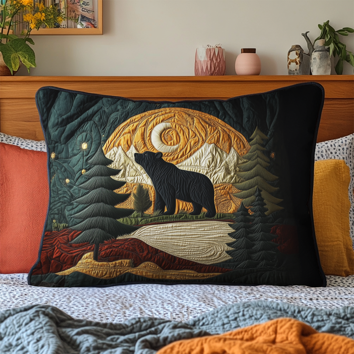 Housse de Coussin Matelassée Ours des Montagnes NCU0DK9826