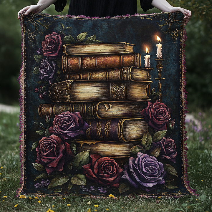 Couverture Tissée Jardin du Livre Mystique