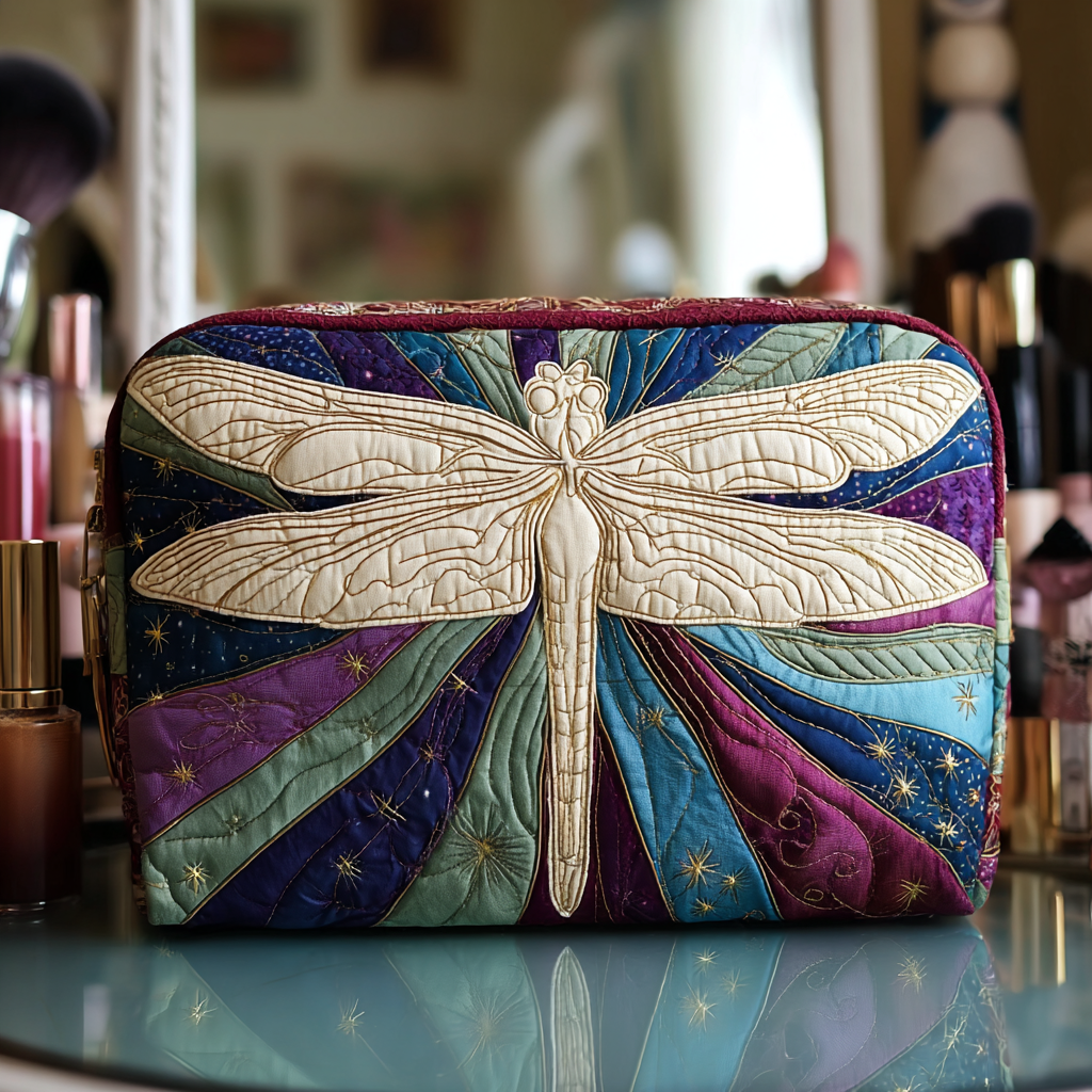Trousse de Maquillage Quilted Libellule Mystique