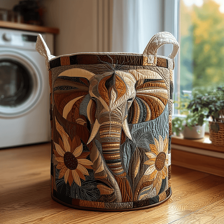 Panier à Linge Matelassé Éléphant Mystique NCU0DDK614