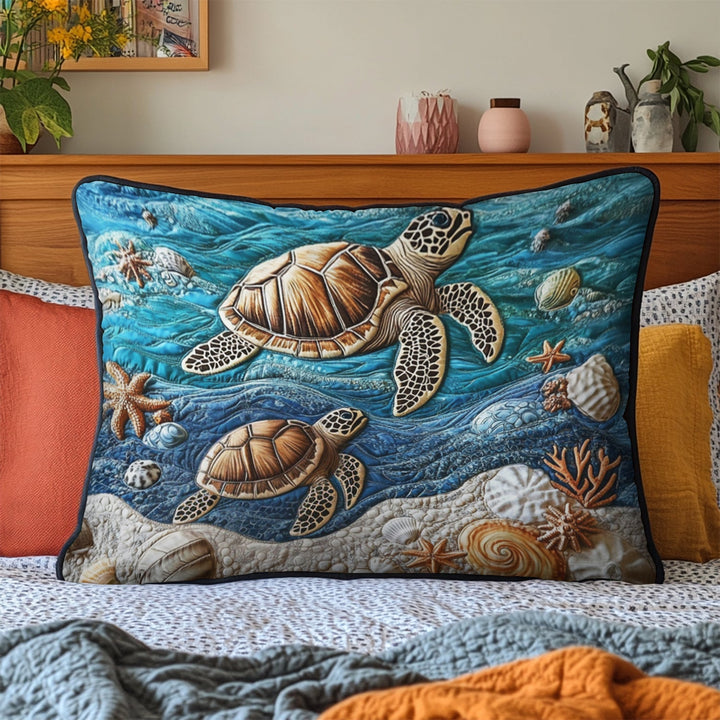 Housse de Coussin Matelassée Plage Sérénité NCU0VH4110