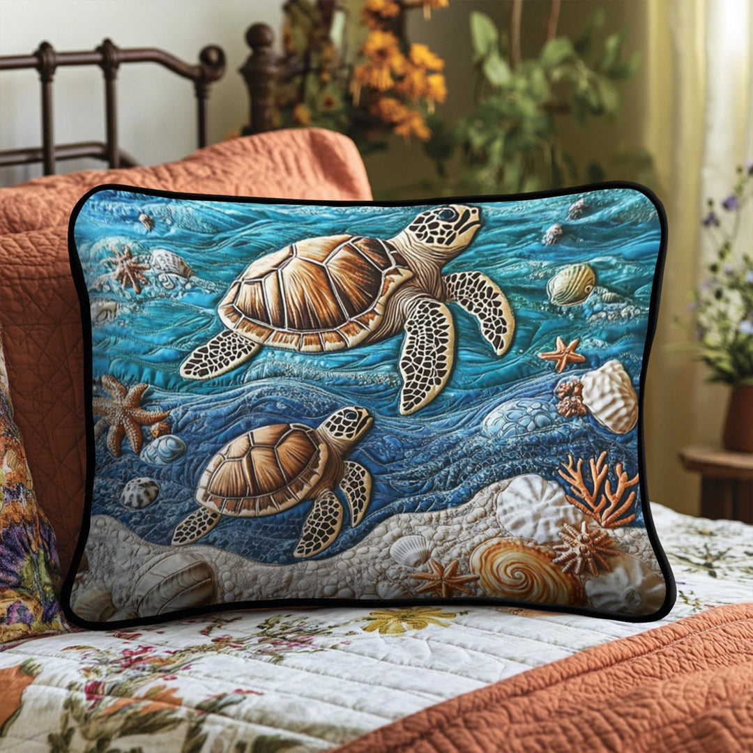 Housse de Coussin Matelassée Plage Sérénité NCU0VH4110