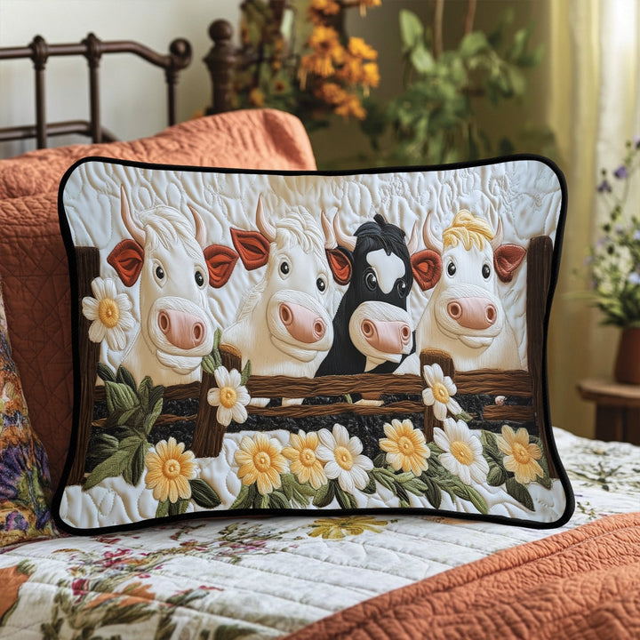 Housse de Coussin Matelassée Meadow Moo NCU0VH4594