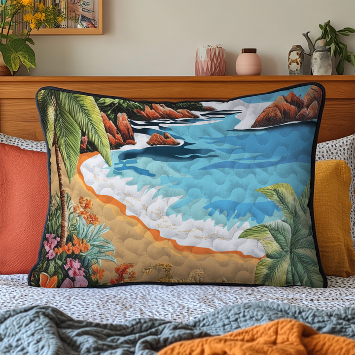 Housse de Coussin Matelassée Beach Haven NCU0VL1752