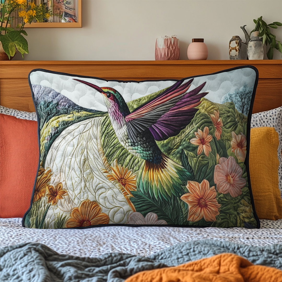 Housse de Coussin Matelassée Vol d'Hirondelle NCU0VL2137