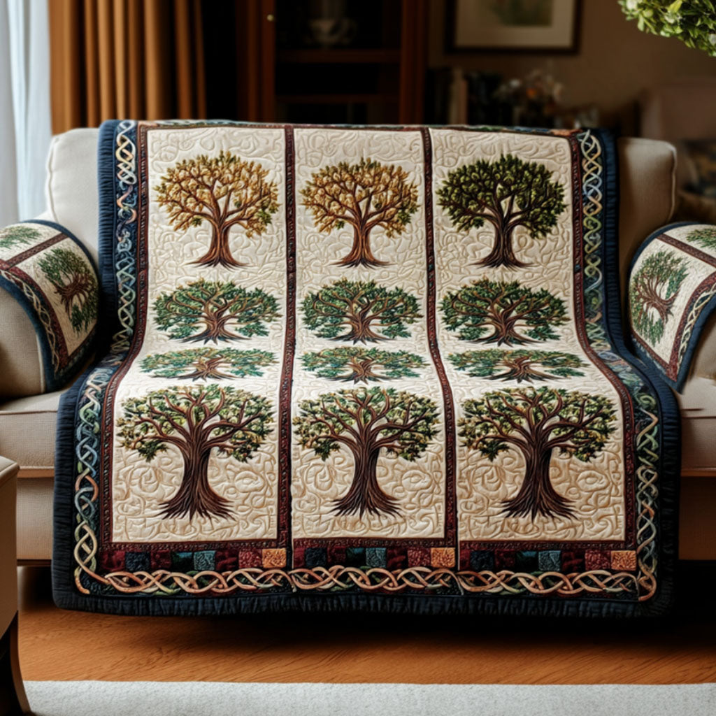 Housse de canapé matelassée Arbre de Vie